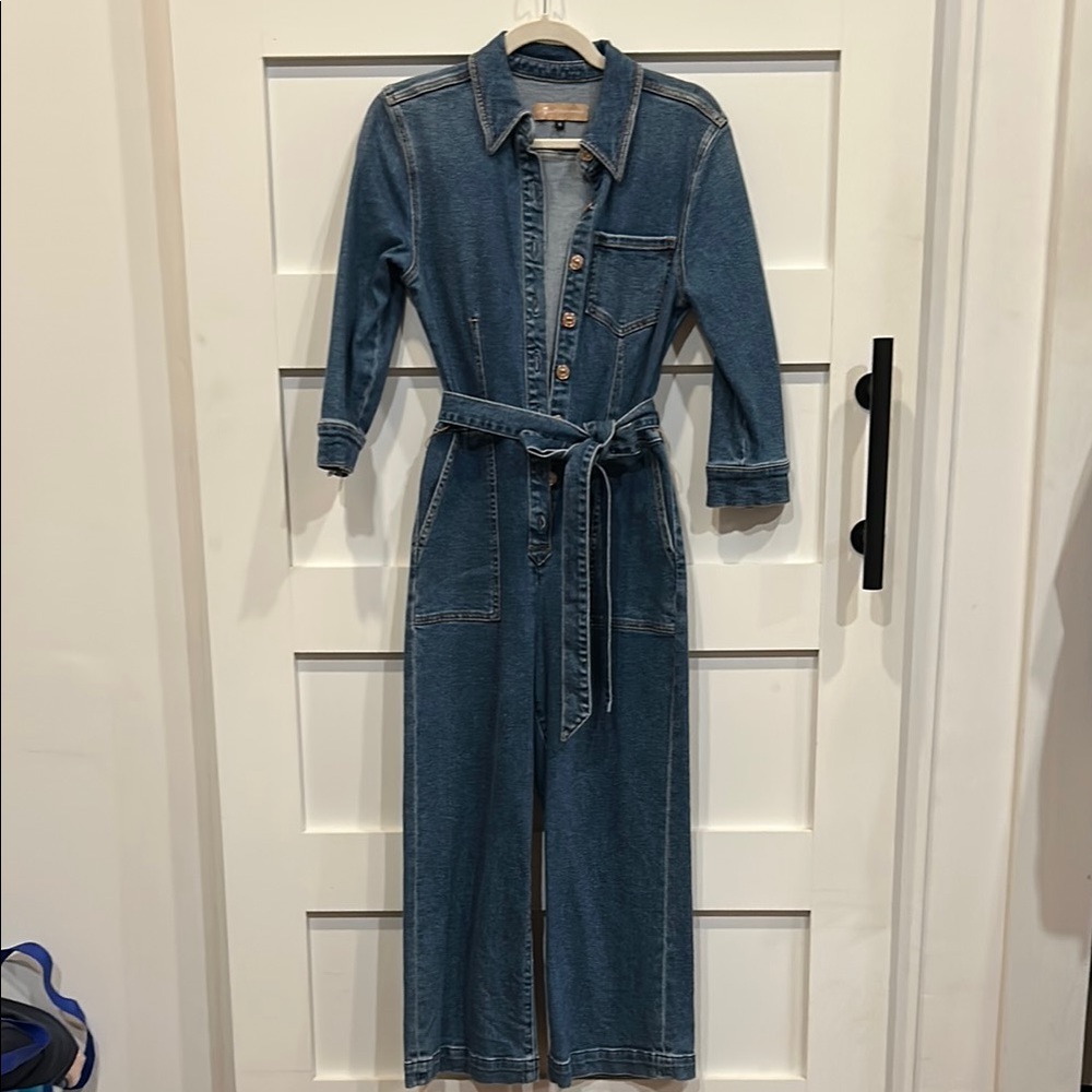 7 For All Mankind Luxe Vintage Denim Jumpsuit